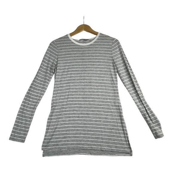 Athleta Striped Pullover size XXS‎ Grey/White AS IS - Picture 1 of 7